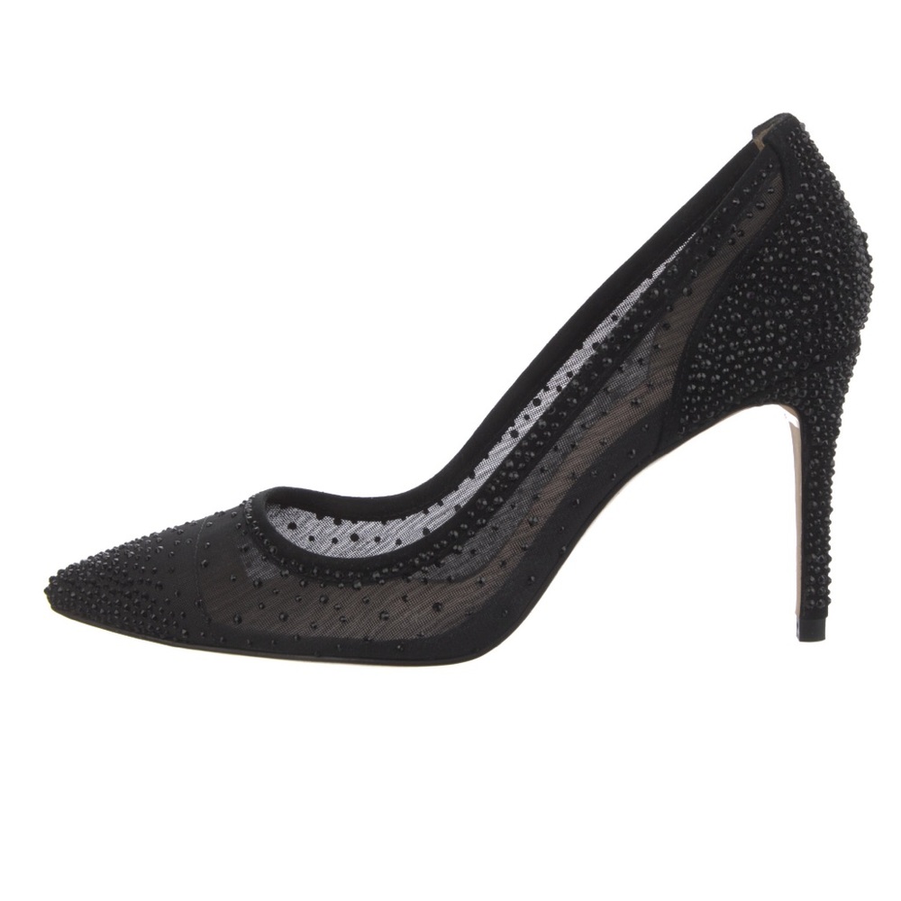 New L’AGENCE Black Crystal Embellished Pumps 38.5 EU / 8.5 US